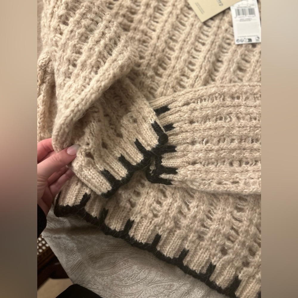 Mango MNG | Contrast Trim Wool Blend Sweater New with Tags! - Picture 9 of 9